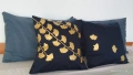 Ръчно рисувани декоративни калъфки от сатениран памук, снимка 13