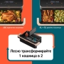 Фритюрник с горещ въздух Cosori Dual Blaze TwinFry Еър фрайър CAF-TF101S, 10L, снимка 16