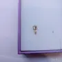 Единична златна обеца Сърце с циркон 14K (585) – 0.50 гр., снимка 3