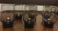 6 чаши за аператив + 3 чаши за уиски тъмно стъкло, снимка 5