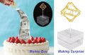 Кутия за пари банкноти за изненада от торта изскачащи с топер Money Box Making Surprise Банкомат, снимка 2