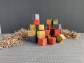 Дървени разноцветни кубчета, снимка 7