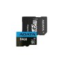 ФЛАШ КАРТА MicroSD 64 GB "A-DATA" + адаптер за SD V10 A1 SS000181 клас 10 високоскоростна, снимка 1 - Друга електроника - 40416692
