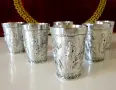 Калаени чаши за ракия Lindenwirtin,любовна тема. , снимка 2