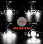 Мощен LED фенер - челник за глава с акумулаторни батерии и 3 LED диода, снимка 6
