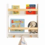 Детска Етажерка, Стенна с Рафтове и Закачалки, Бяла, За Детска Стая TF6931, снимка 7