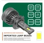 LED диодни крушки H7 Х7, 12V 120W, 13000lm за фарове Canbus, снимка 3