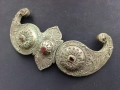 Пафти Сребърни Филигран Камъни Носия 19 ВЕК, снимка 6