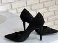 Стилни черни обувки, снимка 3