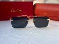 Cartier мъжки слънчеви очила с дървени дръжки, снимка 7