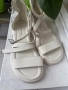 Дамски бели сандали номер 38 естествена кожа, снимка 1