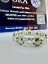 Сребърен пръстен с мойсанит (Диамант) 7 карата, снимка 6