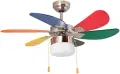 Таванен вентилатор с лампа Вентилатор за таван с осветление, снимка 1