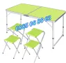 Сгъваема градинска маса 120х60 с 4 бр. столчета, къмпинг сгъваема маса , снимка 1