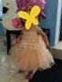 Рокля в цвят праскова, снимка 1 - Детски рокли и поли - 37008283