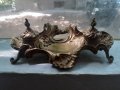 Жестока стара бронзова барокова мастилница - Антика, снимка 1 - Антикварни и старинни предмети - 37714672
