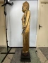 Дървена златна статуя Буда висока 170 см, снимка 4
