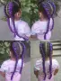 🎉Боксьорски Плитки🍀 Box braids Детски прически Опашки Бохо Туистъри Ариел Къдрици Афро Канекалон , снимка 1