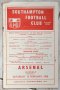 Книги Футбол - Програми: Southampton F.C. - Arsenal - 1966