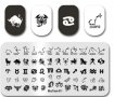 MouTeen-011 Зодии и символи плочка / щампа шаблон за печат на нокти