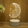 Холограмна 3D LED  нощни лампи , снимка 5