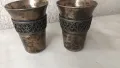 Стари посребрени чашки,филигран,Юммет,мелхиор,СССР, за ликьор, снимка 1