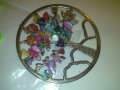 ПОСРЕБРЕНА ВИСУЛКА с МНОГО ЦВЕТНИ КАМЪЧЕТА АРТ МЕДАЛЬОН 71451, снимка 6