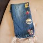 Original Vintage Rare FUBU PLATINUM Harlem GlobeTrotters Denim Jeans, снимка 2