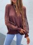 Дамски едноцветен шикозен пуловер с отворени шевове, 2цвята - 023, снимка 10