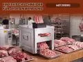Професионална Електрическа Машина за Рязане на Месо и Зеленчуци, 3.5мм дебелина, 850W, 150 кг на час, снимка 10