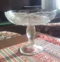 Продавам кристална фруктиера  изработка началото на 1950 г, снимка 1