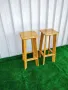 Дървени бар столове ръчна изработка , снимка 4