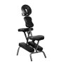 Преносим сгъваем масажен стол от метал GY-А01, Черен, снимка 1