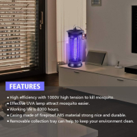 UV електрически уред за унищожаване на насекоми, мощен убиец на насекоми,лампа против комари, 6 W, снимка 4 - Други стоки за дома - 44819827