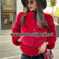 Дамско зимно палто от лисица код 040, снимка 1 - Палта, манта - 31082080