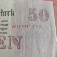 Райх банкнота 50 милиона марки 1923г. Германия уникат за колекционери 28221, снимка 5 - Нумизматика и бонистика - 37142810