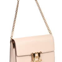 Елегантна дамска чанта в бяло от естествена кожа, снимка 3 - Чанти - 44555046