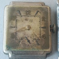 Ретро часовник. Vintage watch. Military. Tank. DAEMONT antimagnetic 15 jewels. Swiss made. Мъжки, снимка 4 - Антикварни и старинни предмети - 40601266