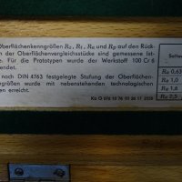 Еталон за грапавост MASSI Rundschleifen Ra-0.63-2.5, снимка 7 - Куфари с инструменти - 40776585