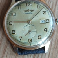 Стар мъжки механичен часовник Dogma prima swiss made, снимка 1 - Мъжки - 36652394