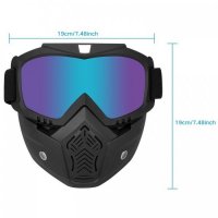 Очила с маска за мотор Automat, Прозрачно стъкло, За АТВ и скутер, Черен, снимка 5 - Аксесоари и консумативи - 40058442