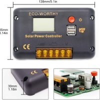 ECO-WORTHY 30A Контролер,Соларен панел, снимка 4 - Друга електроника - 42741548