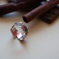 Страхотен сребърен пръстен - модел R041, снимка 4 - Пръстени - 20282954