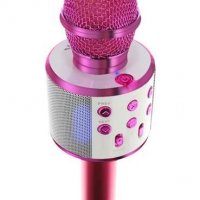 Караоке микрофон с розов високоговорител, снимка 3 - Микрофони - 39059130