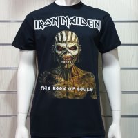 Нова мъжка тениска със ситопечат на музикалната група IRON MAIDEN - The Book of Souls, снимка 5 - Тениски - 29878378