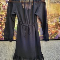 Черна ефектна рокля, снимка 2 - Рокли - 38697806