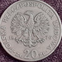 20 злоти 1976 Полша, снимка 1 - Нумизматика и бонистика - 32165685