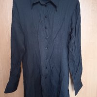 Дълга черна риза, снимка 1 - Ризи - 42840201