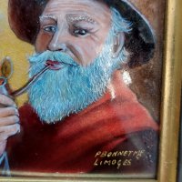 	Френски картини Лимож(Limoge)Рисуван порцелан,емайлиран, снимка 6 - Картини - 37237155