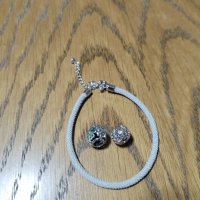 Сребърна гривна с талисмани, снимка 4 - Гривни - 42661855